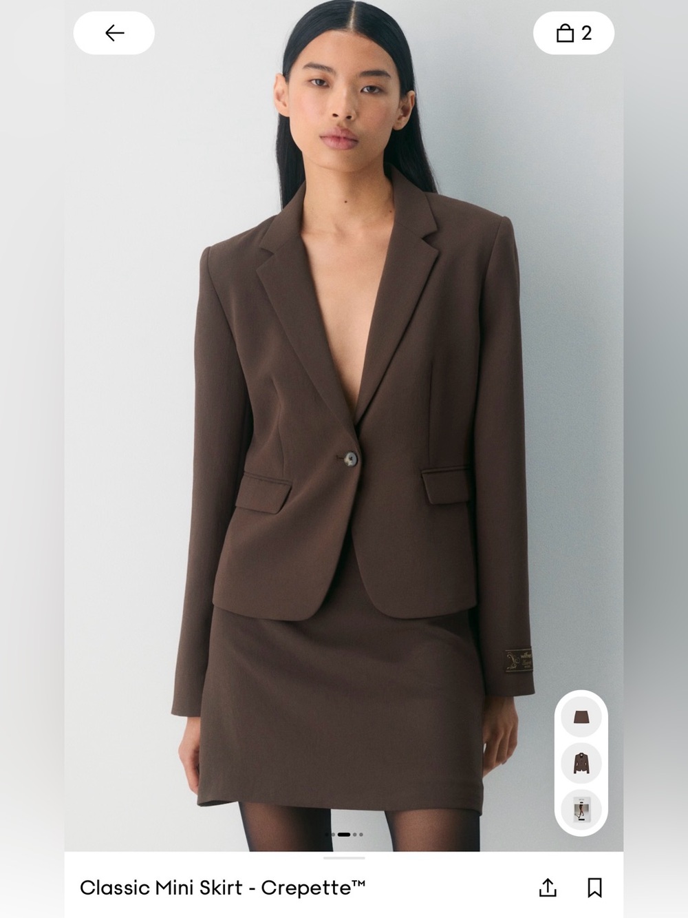Aritzia Classic Mini Skirt 🤍